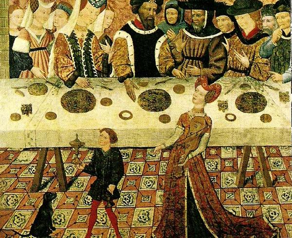 catalan school banquet of herod Sweden oil painting art